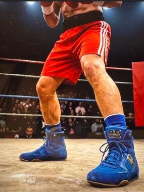 Hayabusa Pro Boxing MMA Sneakers Shoes High Top Men's Size 12 Blue Martial Arts